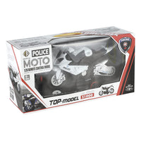 ( NET)  Remote Control Police Motorcycle - Rechargeable
