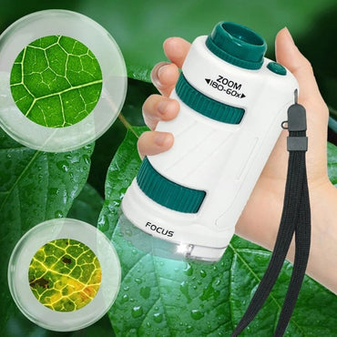 Green Pocket Microscope for Kids - Explore the Unseen World