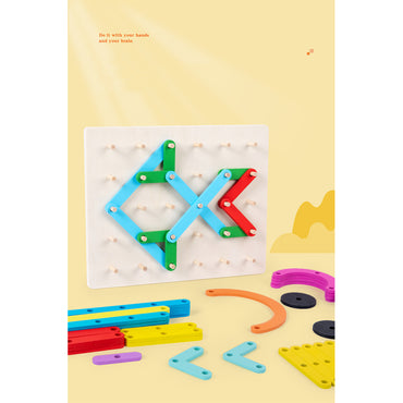 Wooden Interactive Educational Toy: Letters, Numbers, Shapes, and Music / KL1790