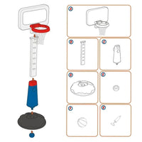 (Net) Kids Basketball Hoop Toy - Fun Learning for Ages