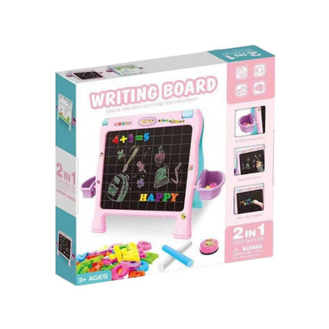 ( Net) Plastic Double Sided Drawing Board Kid Magnetic Cognition Initiation Toy