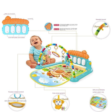 ( NET) Musical Baby Gym Play Mat - Perfect Infant Fitness Rack