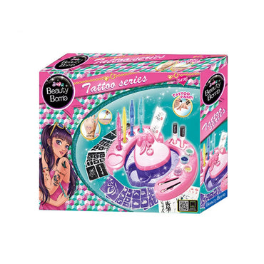 Non-toxic Washable Pretend Play Makeup Kit Drawing Pen DIY Sticker Tattoo Machine