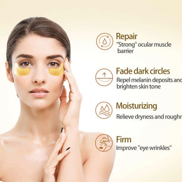 (NET) Crystal Collagen Gold Under Eye Gel Pad Face Mask