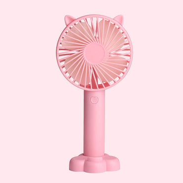 Cute Handheld Fan USB Portable Mini Ultra-quiet Fan Student Office Small Cooling Fan Travel Summer
