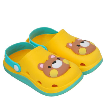 Yellow Bee Cute Bear Clogs for Boys