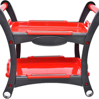 (Net)  Food Serving Truck with Handles for Kids