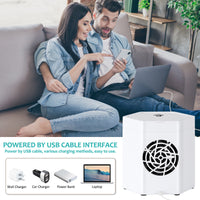 Portable Mini Air Conditioner Cool Cooling Bedroom USB Fan