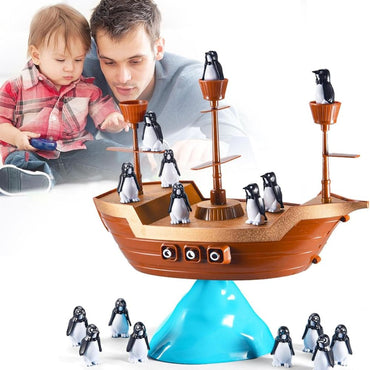 Balance Penguin Pirate Boat