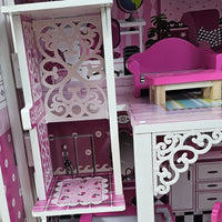 (Net) Wooden Doll house Playset