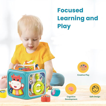 (net) Thrive Toys Baby Activity Cube 6 In 1