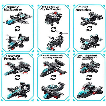 12-in-1 Robot Transform Car Building Block Toy - Educational Learning