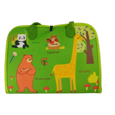 (Net) Sensory Activity Book Green Animal Zoo Design Busy Board