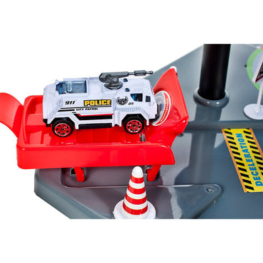 (Net) Simulation Parking Model Car Alloy Police Car Set