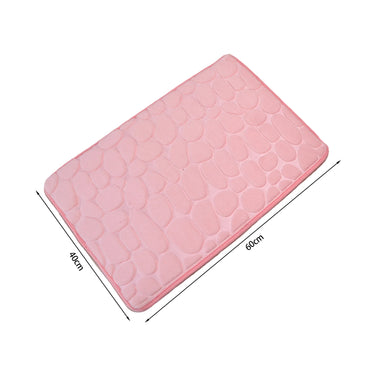 Tan Rugs for Bathroom Floor Non Slip Bath Mat Thick Soft Memory Foam Carpet 40 x 60 cm