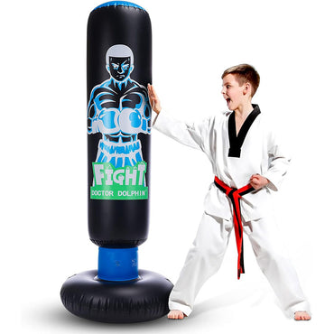 Inflatable Kids Punching Bag With Stand