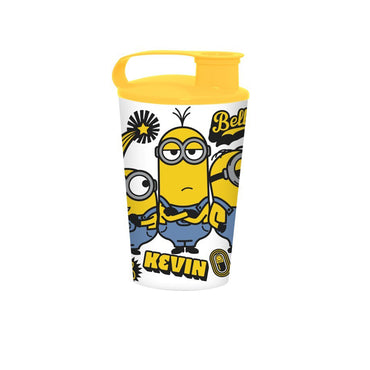 (Net) Herevin Licensed PP Tumbler with Straw - Minions - Kevin & Friend