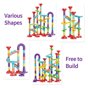 113 Pieces 3D Marble Run Set Construction Building Blocks STEM Learning Toy Early Education