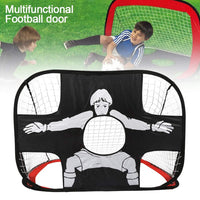 (NET) Portable Folding Pop Up Kids Football Target Net with Carry Bag
