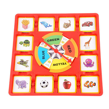 Multi Player Turntable Board Card Memory Competition Game For Kids
