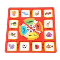 Multi Player Turntable Board Card Memory Competition Game For Kids