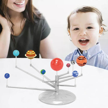 Solar System Kit  Astronomy 3D Planet Model Tribe Solar System Model Making Kit with Brush and Paint Educational Toy