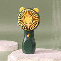 Rechargeable Mini Fan - Portable Cartoon USB Air Cooler with Adjustable Speed