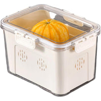 (Net) Ventilated Fruit Storage Box with Lid - Elevate Your Fresh Food Storage Experience