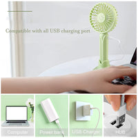 USB Rechargable Portable Handheld Personal Wind Cooling 3 Adjustable Speed