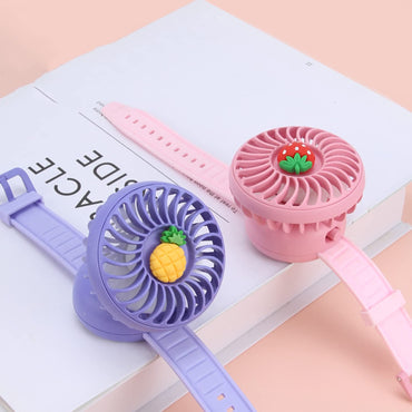 (NET) Mini Wrist Fan Small Folable Watch Fan With Comfortable Wrist Strap
