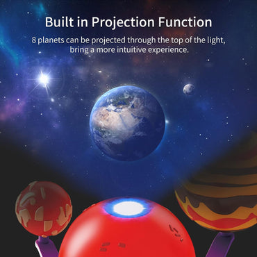 Solar System Model DIY Kit Planetary Projector with 8 Planets Paint and Brush Projection Function STEM Astronomy Arts Science Educational