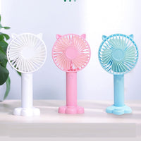 Cute Handheld Fan USB Portable Mini Ultra-quiet Fan Student Office Small Cooling Fan Travel Summer