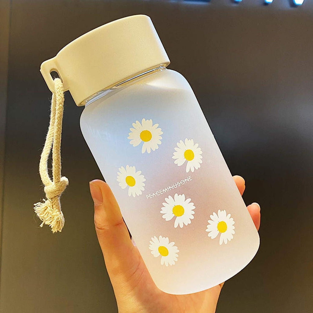 NET) Small Transparent Plastic Water Bottles for Girls Creative Frost