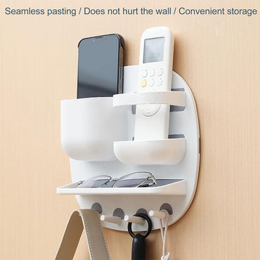Wall Mounted Storage Rack, Nail Free Installation, Expanded Capacity