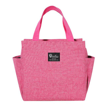 Portable Insulated Lunch Bag with Dual Side Pockets Thermal Lunch Tote Bag for Women Men Adults for Work Picnic School Office