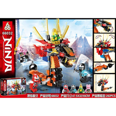 Ninja Fire Dagger - Unleash Adventure with 282 Building Pieces