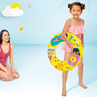 (NET)Intex Inflatable Transparent Ring Swim Tube 59242R