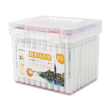 (NET) M&G Soft Brush Double-Tiptriangular Marker / 80 colors