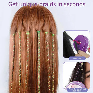 Electric Hair Braider Kit - Fashion Salon Pretend Play Toy