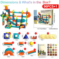 96PCS Magnetic Block Building Set - Educational Toy for Kids