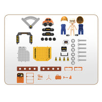 (Net) Kids' 3-In-1 Repair Toolbox Pretend Play Set with Backpack