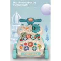 (Net) Multifunction Baby Walker Toddler Trolley Adjustable Sit-to-Stand Musical Educational Walker Baby Balance Walker Kids Toy