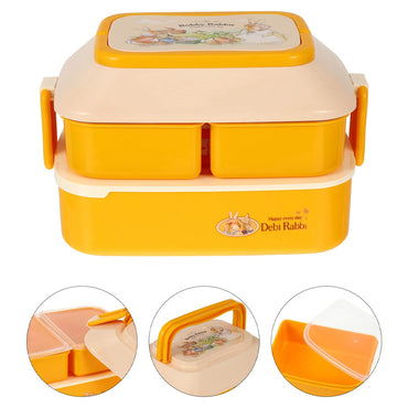 (net) Rabbit Design 2-Layer Lunch Box