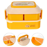 (net) Rabbit Design 2-Layer Lunch Box