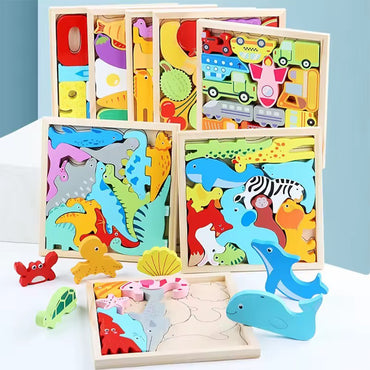Creative Wooden Baby Puzzles