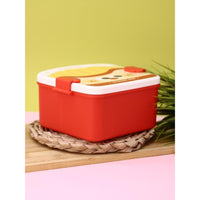 Cute kids French Fries Fried Chicken Container Lunch Box Bento With Spoon Plastic