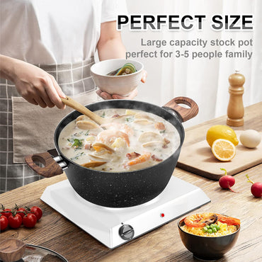 Stewpot Granite Non Stick Stone 23x23x9 cm