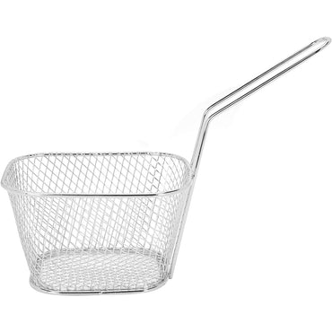 ( NET) Stainless French Fries Baskets, Multi-Function Kitchen Frying Tool for Frying Chips, Onion Rings, Chicken Wings(Silver)