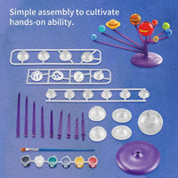 Solar System Model DIY Kit Planetary Projector with 8 Planets Paint and Brush Projection Function STEM Astronomy Arts Science Educational