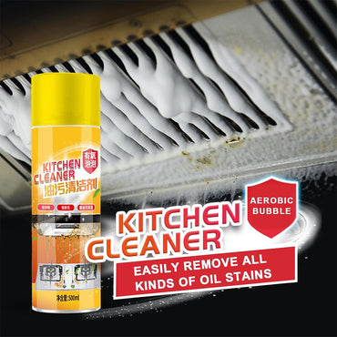Kitchen Grease Cleaner - Kitchen Stove Top Cleaner Bubble Cleaner Spray - Multifunctional Grease Cleaner Foam Cleaner for Cooker, Pots, Grills, Sinks, Cooktops, Tile, Floors Manxi